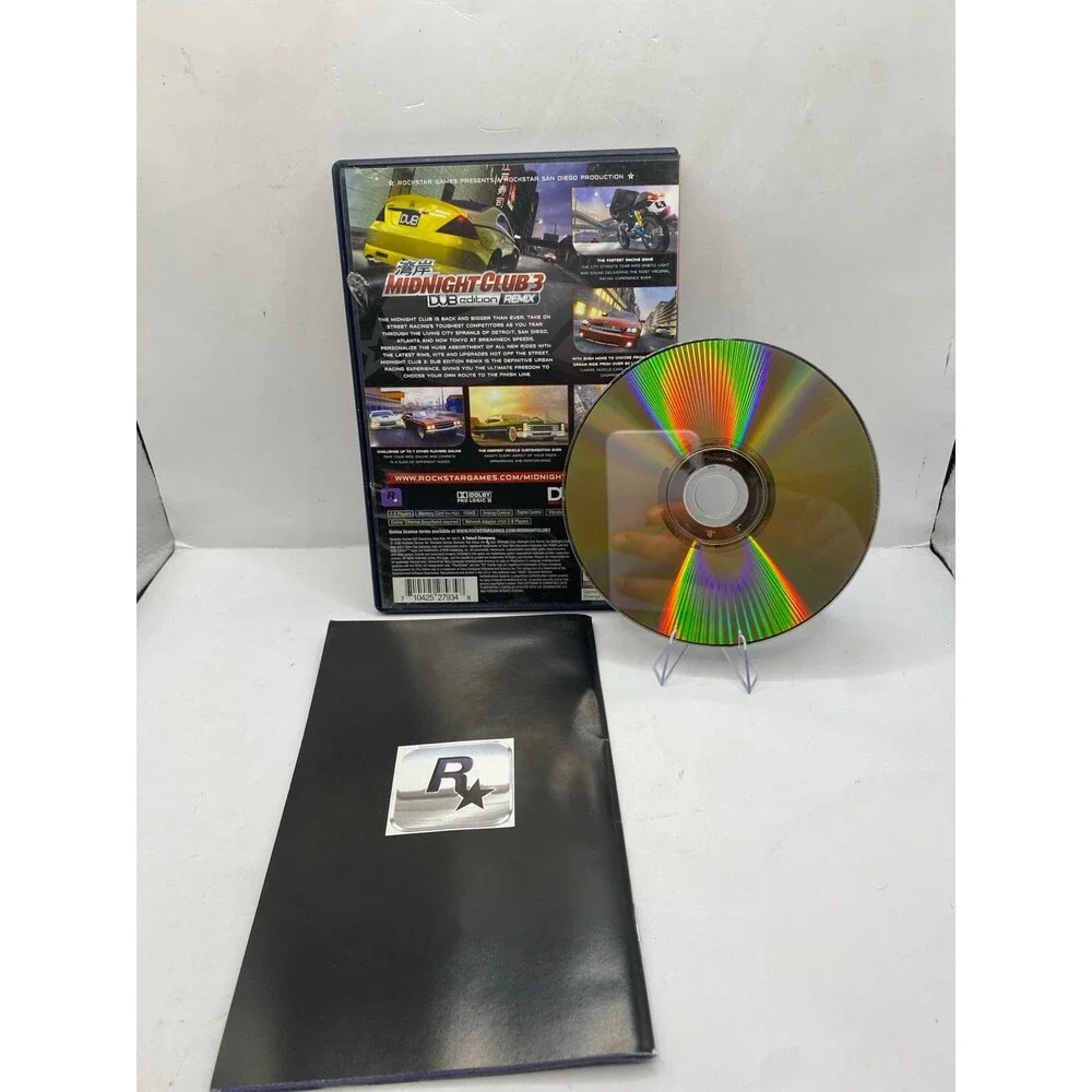 Midnight Club 3: DUB Edition Remix PS2 (Sony PlayStation 2, 2006) CIB + manual